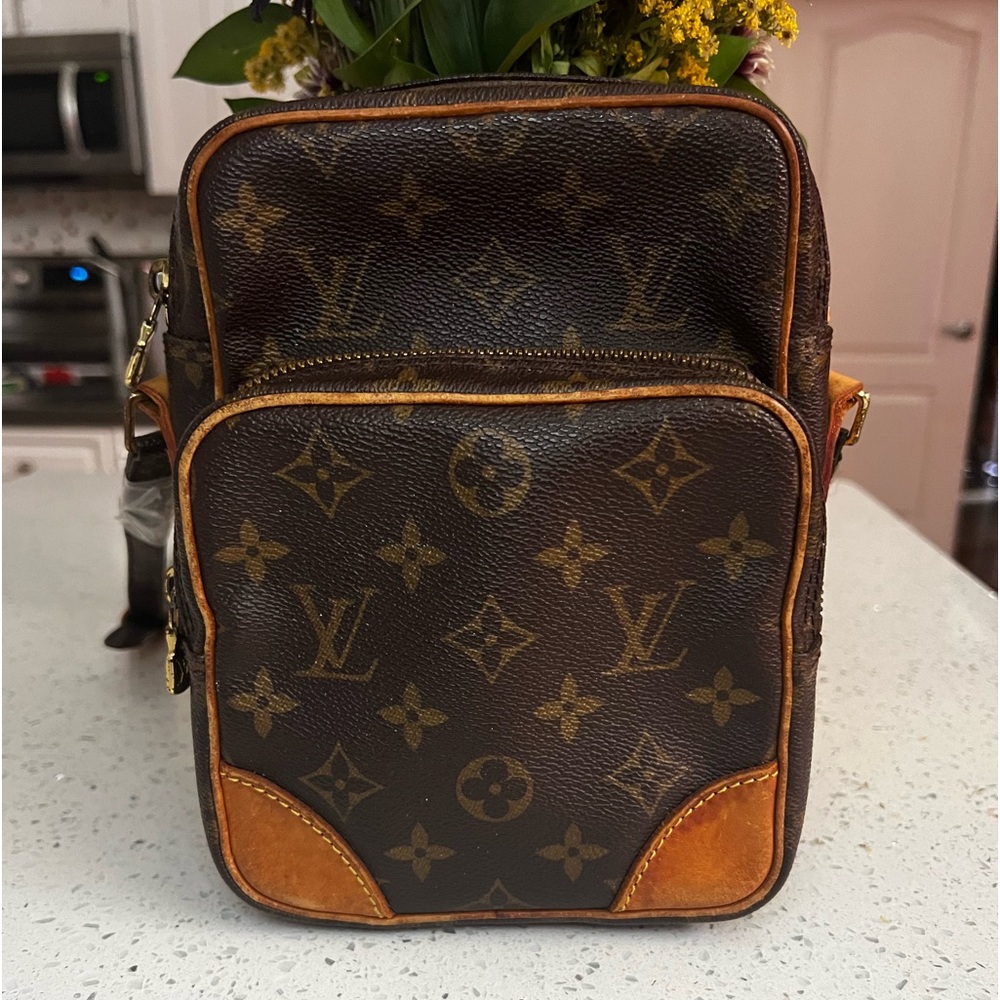 Authentic Louis Vuitton Monogram Brown Crossbody Bag